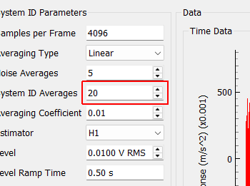 System ID Averages Number of measurement frames to acquire to identify the system and compute transfer functions.