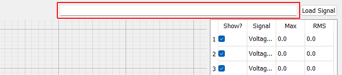 Signal File File path from which the time signal was loaded.