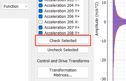 Check Selected When clicked, any selected channels in the Control Channels list will be checked, and therefore used as control channels in the environment.