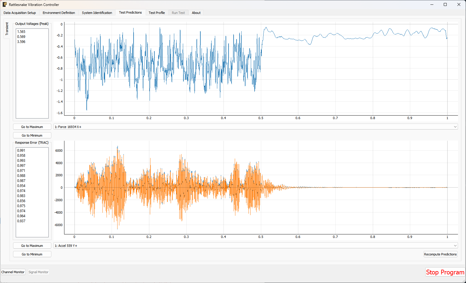 Test prediction GUI which gives the user some idea of the test feasibility.