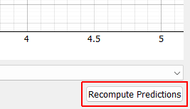Recompute Predictions Recompute predictions by running the control law again. If a closed loop control law is implemented, the previous predictions will be used as the “measured” data and a closed-loop update will be performed.