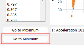 Go to Minimum TRAC Select the response signal with the smallest TRAC and display it in the Response Prediction plot.