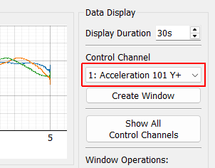 Control Channel Selects an individual response channel to visualize.