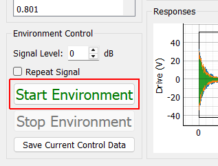 Start Environment Start the environment to control to the desired transient signal