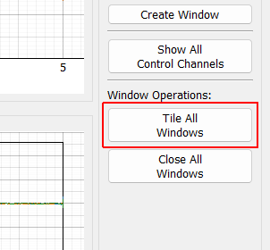 Tile All Windows Tiles all visualization windows across the main monitor