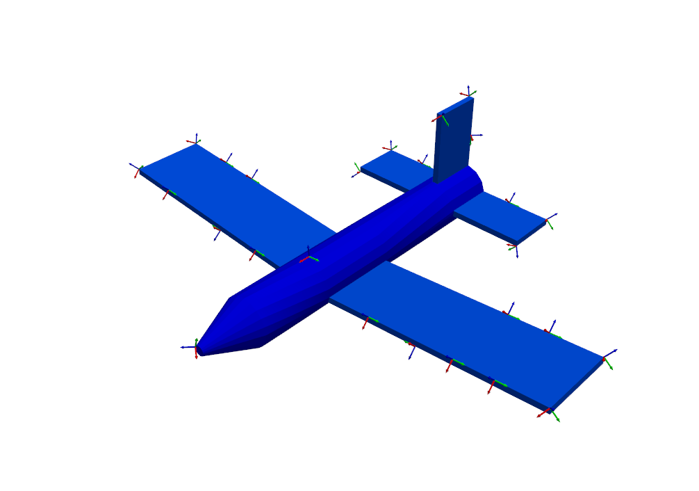 Test Sensors plotted on the Finite Eleemnt Model