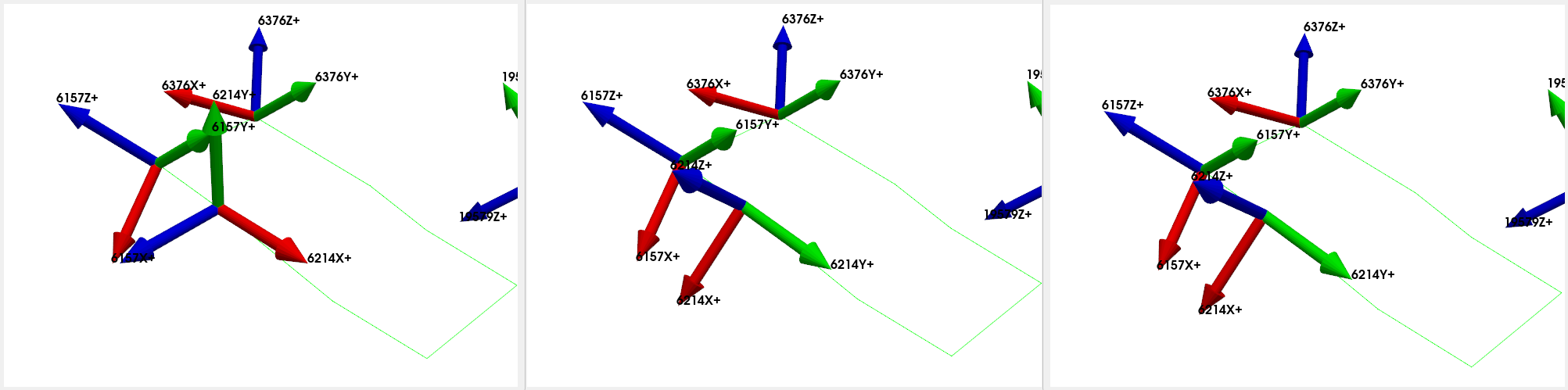 Corrected coordinate systems