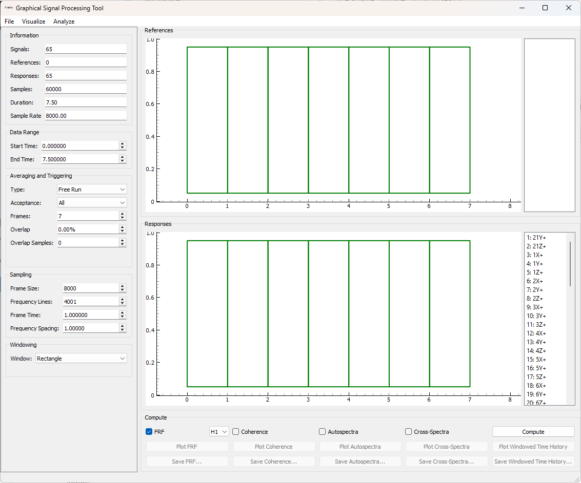 Initial SignalProcessingGUI Window