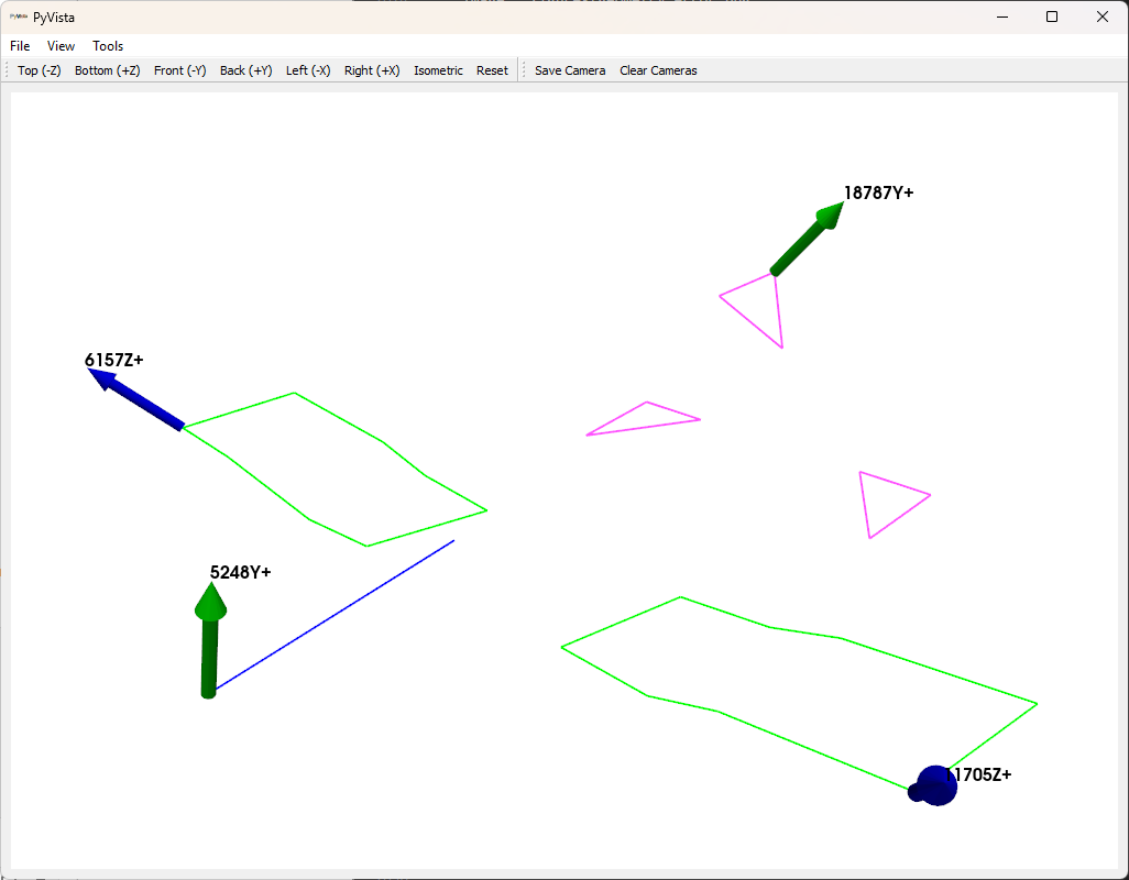 Drive Points used for a MIMO modal test